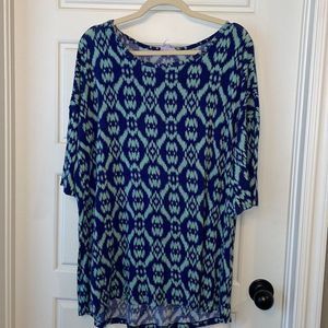 Fantanstic Fawn Printed Tunic Blouse